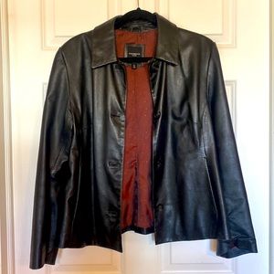 Colebrook Black Leather Jacket